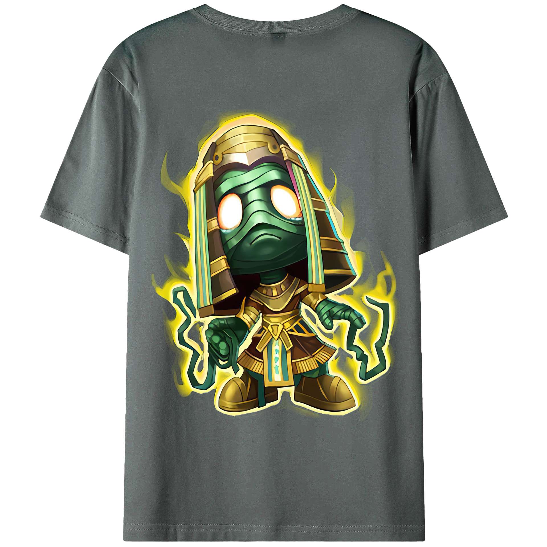 （画像用） リーグ・オブ・レジェンド League of Legends LOL 綿100％ メンズ半袖Tシャツ（バックプリント） 通気性
